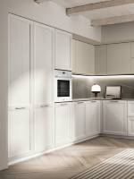 Kabinet Dapur Kayu Solid Modern Modular Kustom Kelas Atas dengan Wastafel, Tahan Lama untuk Apartemen dan Vila
