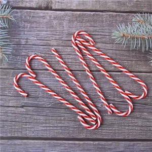 Adornos Navideños de Plástico de 5.9 Pulgadas, <span class=keywords><strong>Bastones</strong></span> de Caramelo Verdes Retorcidos para Decoración Navideña en Interiores y Exteriores - Product Image 5