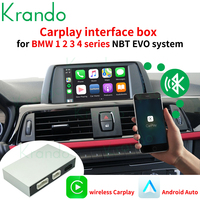 Módulo de Interfaz Inalámbrica Krando Apple CarPlay para BMW F20 F30 F45 F10 NBT EVO, Decodificador Android, Mirror Link, Reproductor de DVD para Auto