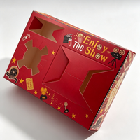 Boîte de rangement en carton pour snacks, pop-corn, bonbons, aliments à emporter et boissons, idéale pour les fêtes d'anniversaire et les salles de cinéma