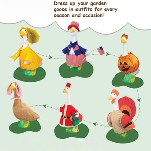 Décoration de <span class=keywords><strong>jardin</strong></span> en plastique d'oie blanche de 23 pouces, pieds d'oie peints, vifs et propres, figurine décorative d'intérieur et d'extérieur <span class=keywords><strong>pour</strong></span> le <span class=keywords><strong>jardin</strong></span> - Product Image 3