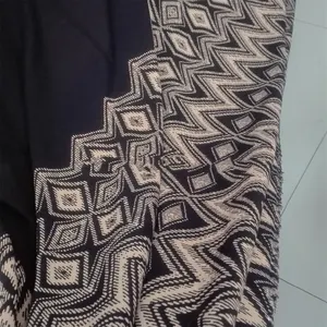 Официальная черная ткань Nida с принтом для фадаши, Абайи, мусульманских женщин