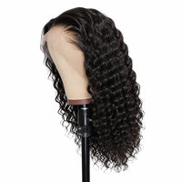 Perruque Lace Front 13x6 |   Vierge chinoise |   Long |   Ondulations profondes 18-24 pouces |   Bébé pré-épilé |   Densité 180% |   Ligne de cheveux naturelle petite/grande