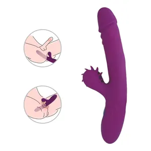 Global explosion selling high-end intelligent warming tongue licking purple multi-functional female vibrator