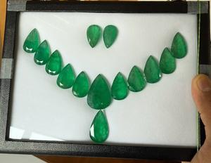 Pierres précieuses en vrac, émeraudes naturelles ovales / en forme de poire / taillées en émeraude, pierres précieuses authentiques en vrac de différentes qualités - Product Image 5