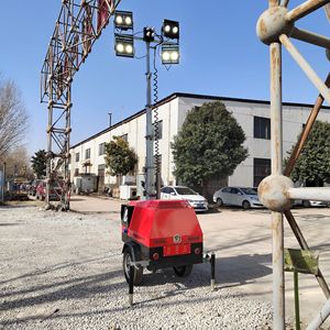 SDBM Mobile <b>Light</b> Tower LED DC 24V Red Emergency <b>Lighting</b> For Construction Rescue Repair - Product Image 1