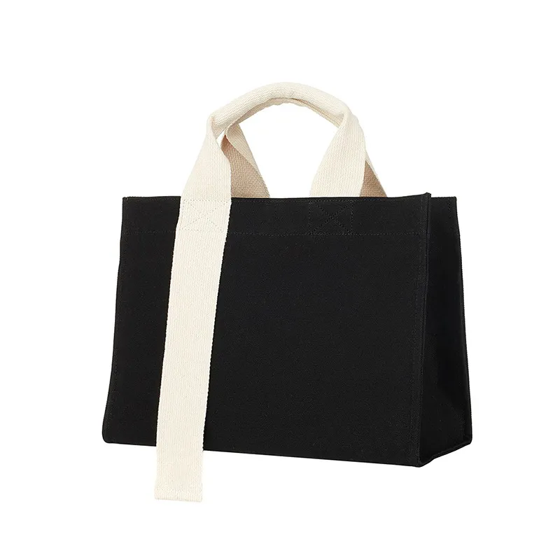 Portable Cotton Canvas Tote Bags Crafts Blank Plain Natural large grocery exquisite Canvas Bag for Great Wedding Gift