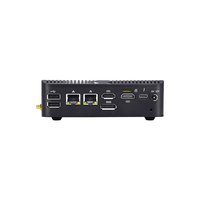 OEM barato ordenador sin ventilador N100 DDR5 Nvme Barebone Serial puerto paralelo RS232 Linux automatización Industrial Mini PC