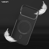 Étui de luxe classique VAWI V-K01 en fibre d'aramide pour iPhone 17 Pro Max, Samsung, Mi – Coque magnétique professionnelle en fibre de carbone