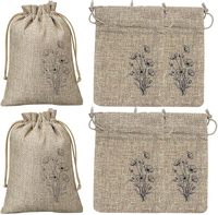 Sacs en lin écologiques avec cordon de serrage, pochette en jute naturelle pour bijoux et cadeaux, logo et taille personnalisés, stock en gros