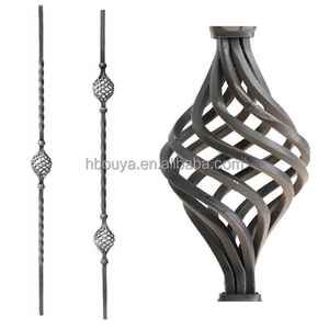 Thiết kế hiện đại trong nhà/ngoài trời wrought sắt Basket balusters 8-dòng trang trí lan can - Product Image 2