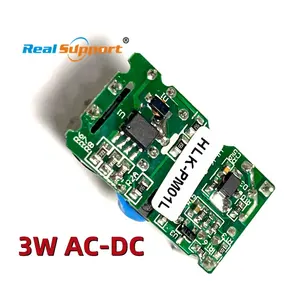Ultra-small HLK-PM01 open frame HLK-PM01L AC DC 220V to 5V 600mA 3W Switching Power Module for Smart home HLK-PM01 without Shell
