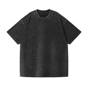 Camiseta Vintage de Algodón 100% con Lavado Ácido para Hombre, Logotipo Personalizado, Estilo Desgastado, Corte Regular, Cuello Redondo, Manga Corta, Ecológica - Product Image 4