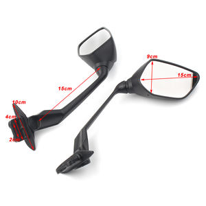 Motocicleta lado espejos retrovisor espejo par para Yamaha <span class=keywords><strong>T</strong></span>-<span class=keywords><strong>MAX</strong></span> <span class=keywords><strong>530</strong></span> TMAX <span class=keywords><strong>530</strong></span>, 2012, <span class=keywords><strong>2013</strong></span>, 2014 negro - Product Image 4