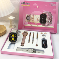 Montre Connectée Unisexe A58 Plus en Verre Quartz, Étanche IP67, 8-en-1 pour le Sport, Bracelet en Acier Inoxydable, Boîtier en Alliage, Grand Écran LCD et Réveil
