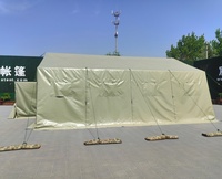 Tente militaire en PVC à 3 couches pour 20 à 40 personnes, idéale pour le Kazakhstan