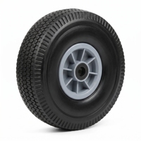 Roue industrielle en mousse PU de 10 pouces pour chariot d'entrepôt 4.10/3.50-4, roue pleine anti-crevaison en polyuréthane pour la logistique, vente en gros