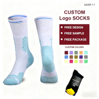 Chaussettes De Sport Basketball Professionnel Épaissie Elite High Tube Chaussettes Coton Respirant Terry Hommes Chaussettes De Sport