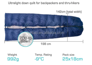 Couette en duvet ultralégère imperméable en nylon OEM pour <span class=keywords><strong>sac</strong></span> <span class=keywords><strong>de</strong></span> couchage <span class=keywords><strong>de</strong></span> <span class=keywords><strong>camping</strong></span>, MOQ 100 pièces, certifiée RDS - Product Image 3