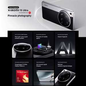 15 Ultra Versión 16GB+512GB, Huella Dactilar Ultrasónica 3D, Pantalla de 6.73 Pulgadas, HyperOS 2, Teléfono 8 - Product Image 3