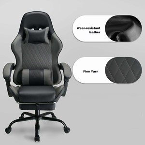 Chaise de jeu moderne, confortable et ergonomique pour sports électroniques, siège épais avec <span class=keywords><strong>coussin</strong></span>, chaise d'ordinateur, base inclinable en acier, Silla <span class=keywords><strong>Gamer</strong></span> - Product Image 1