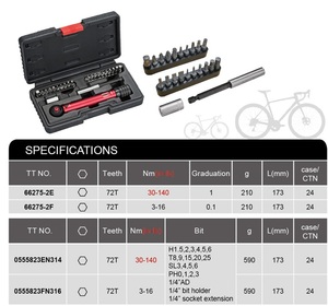 Dễ dàng khóa và điều chỉnh Thiết kế nặng <span class=keywords><strong>Hex</strong></span> <span class=keywords><strong>Bolt</strong></span> 6.35mm <span class=keywords><strong>Hex</strong></span>-drive mô-men xoắn cờ lê cho xe đạp - Product Image 4