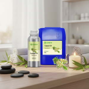 น้ำมันหอมระเหยคาเจพุตคุณภาพสูงเพื่อความงามของผิว น้ำมันหอมระเหยจากธรรมชาติ สารสกัดจากพืช เมลาลูก้า ลิวคาเดนดรอน แอล. - Product Image 3