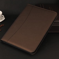 Carpeta Portafolio de Negocios de Cuero PU de Alta Calidad con Impresión de Logotipo Personalizado, Carpeta de Archivos de Oficina, Carpeta de Documentos A4 con Bloc de Notas