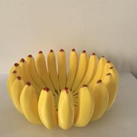 Boîte de rangement en PLA imprimée en 3D en forme de banane, plateau à fruits au design esthétique élégant ; polyvalente pour ranger les petits objets et articles ménagers divers