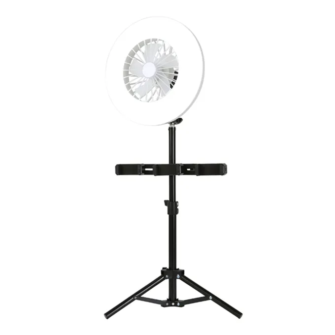 Высокое Качество Вентилятор фон для фотосъемки съемки, кольцевая лампа черный светодиодный live заполняющий свет кольцевая лампа с воздушный вентилятор