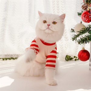 2025 Autumn Winter Classic Style Eco-friendly Santa Claus Coats &amp; Jackets Dogs Polyester Pet Clothing Solid Christmas - Product Image 2