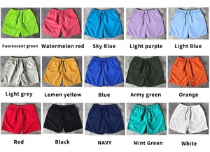 Customized Logo <b>Men</b> Summer Solid Color Beachwear Swim <b>Trunks</b> Wholesale 100% Polyester <b>Men's</b> Swim Shorts - Product Image 2
