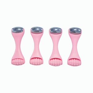 Mini rouleau de massage pour les yeux à double extrémité en acier inoxydable et silicone, outil de massage en acier inoxydable - Product Image 5