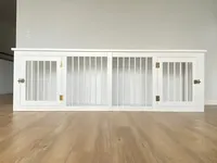 Factory Supply Doppeltür Zwinger hand gefertigte Hunde kiste aus Holz Holz Pet House Möbel