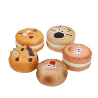 Jouets Squishy à Montée Lente en Forme de Biscuit Visage Amusant, Boîte Mystère, Mignons Dessins Animés, Anti-Stress à Presser, Ultra Doux, Fidget, Décoration de Bureau pour l'Anxiété