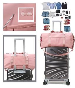กระเป๋าเดินทางกีฬาแบบกันน้ำ ทนทาน สีสันสดใส แฟชั่น กระเป๋าสะพายไหล่โยคะ พร้อมช่องใส่รองเท้า แยกของแห้งและเปียก - Product Image 6