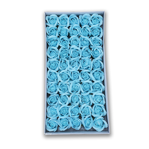 50 Uds diámetro 4,5 cm 3 capas jabón Rosa cabeza belleza boda regalo del Día de San Valentín boda Rosa flor jabón <span class=keywords><strong>rosas</strong></span> - Product Image 3