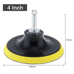 Disco de Lija Autoadhesivo de 4 Pulgadas, Herramienta Abrasiva para Pulir, Amoladora Eléctrica, Diámetro del Eje de 8 mm - Product Image 3