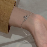 Bracelet minimaliste en argent sterling 925, chaîne en os de serpent, pour femmes