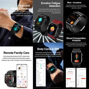 Reloj Inteligente S101 AMOLED NFC Alipay BT con Llamada SOS, ECG, Monitoreo Preciso <span class=keywords><strong>de</strong></span> la Presión Arterial con Bomba <span class=keywords><strong>de</strong></span> Aire - Product Image 4