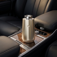 Diffuseur d'arômes USB pour voiture, purificateur d'air portable pour la maison et le bureau, luxe, métal, LED, extravagance, acier inoxydable 316