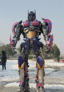 Costume de <span class=keywords><strong>robot</strong></span> <span class=keywords><strong>Optimus</strong></span> Prime pour adultes unisexe, à porter pour Halloween - Design transformable de luxe, fabriqué à la main - Product Image 6