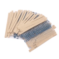 Kit d'assortiment de résistances en Film métallique, 50 pièces, condensateur électromagnétique à Diode Led, ensemble de modules électroniques pour programme