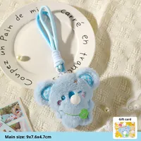 Porte-clés en peluche douce et mignonne en forme d'éléphant et de souris, avec fonction de soufflage de bulles, pendentif anti-stress pour sac et téléphone, breloque animale de dessin animé, vente en gros