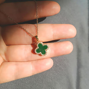 2024 אופנה טיטניום פלדת כנפי שרשרת קסם צורת טיפה זירקון גדילי שרשרת לנשים בנות - Product Image 4