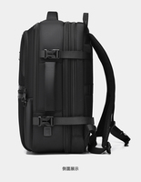 Grand sac à dos de voyage d'affaires en nylon imperméable unisexe, sac de week-end, sac de voyage avec fermeture éclair antivol USB, polyester, 24L