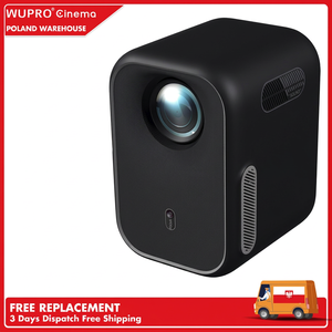 Vidéoprojecteur portable Wupro au design tendance, 1080p, compatible 4K, 200 lumens ISO, mini projecteur intelligent Google TV LCD portable - Product Image 1