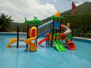 Ensemble de toboggans Vibrant Jolly Water <span class=keywords><strong>Park</strong></span> Équipement aquatique sûr pour les loisirs de plein air pour enfants - Product Image 4