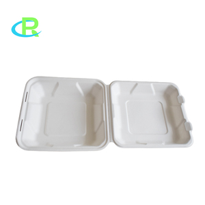 Takeaway bao bì Microwaveable phân hủy sinh học mía bã mía vỏ sò ăn trưa hộp thực phẩm - Product Image 3