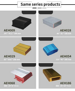 W110 * H40mm AEH116 Destacável Dustproof Shell Alumínio Extrudado Habitação para Placas de Comunicação e Sistemas PCB Embutidos - Product Image 4